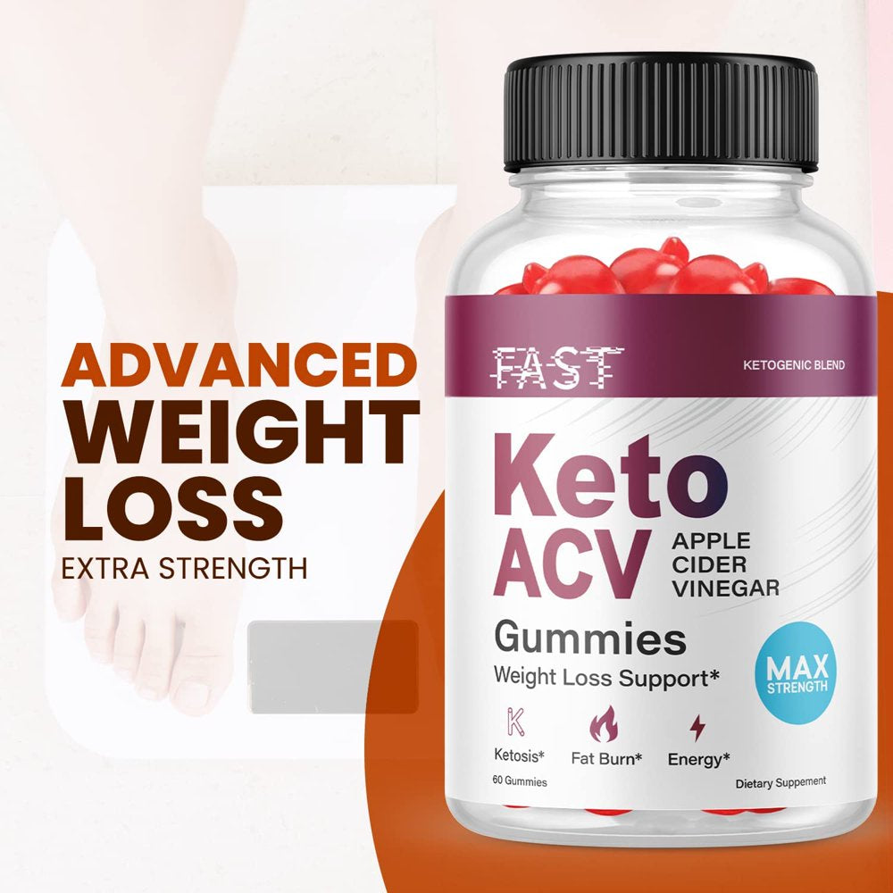 (5 Pack) Fast Keto ACV Gummies - Supplement for Weight Loss - Energy & Focus Boosting Dietary Supplements for Weight Management & Metabolism - Fat Burn - 300 Gummies