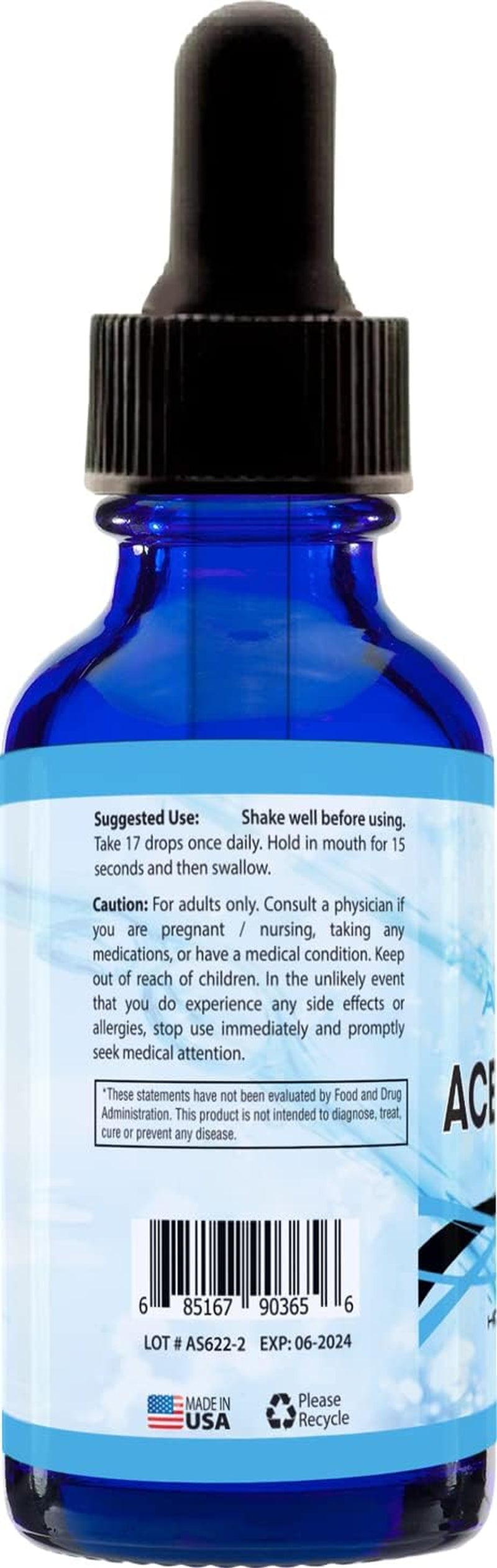 Absonutrix Acetyl L-Carnitine, 593Mg per Serving, 200 Potent Servings, Quick Absorption Liquid Drops, Gluten-Free, Third-Party Tested, Gmp-Certified, Non-Gmo, Made in USA