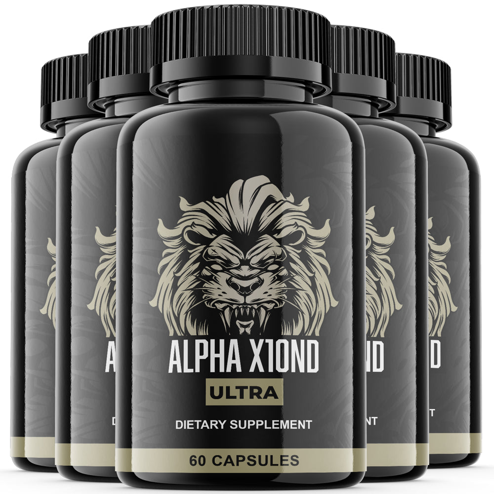 (5 Pack) Alpha X10ND Ultra - Dietary Supplement - 300 Capsules