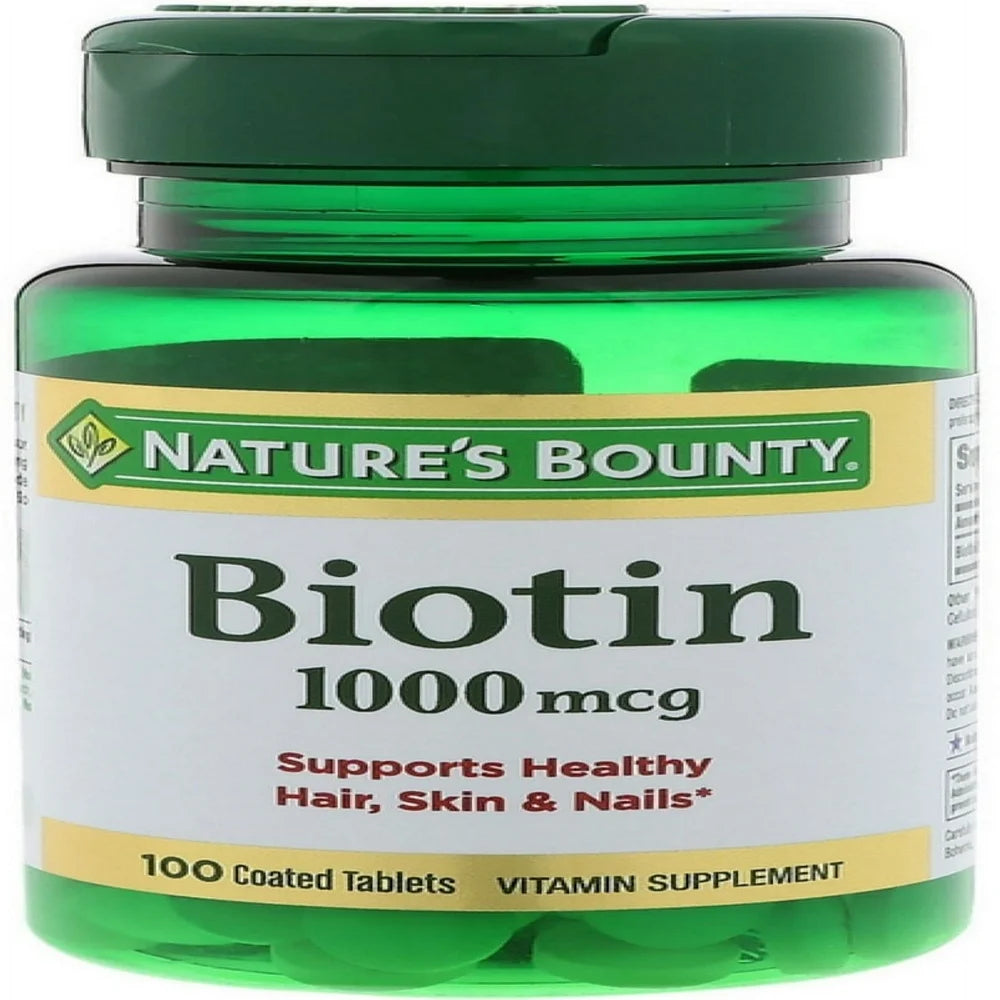 Nature'S Bounty Biotin 1000 Mcg Vitamin Supplement Tablets 100 Each