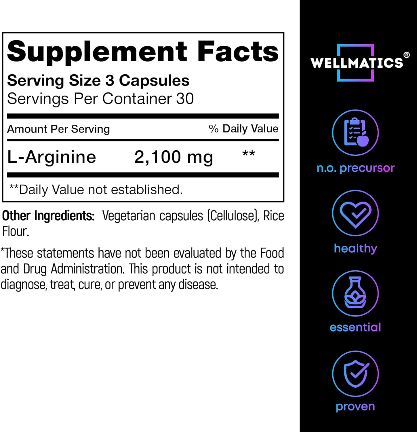L Arginine 2100Mg Nitric Oxide Male Enhancing Supplement - Made in USA - Vegan L-Arginine Premium Male Enhancement Pills - L Arginine Nitric Oxide Booster for Male Endurance & Circulation - 90 Caps