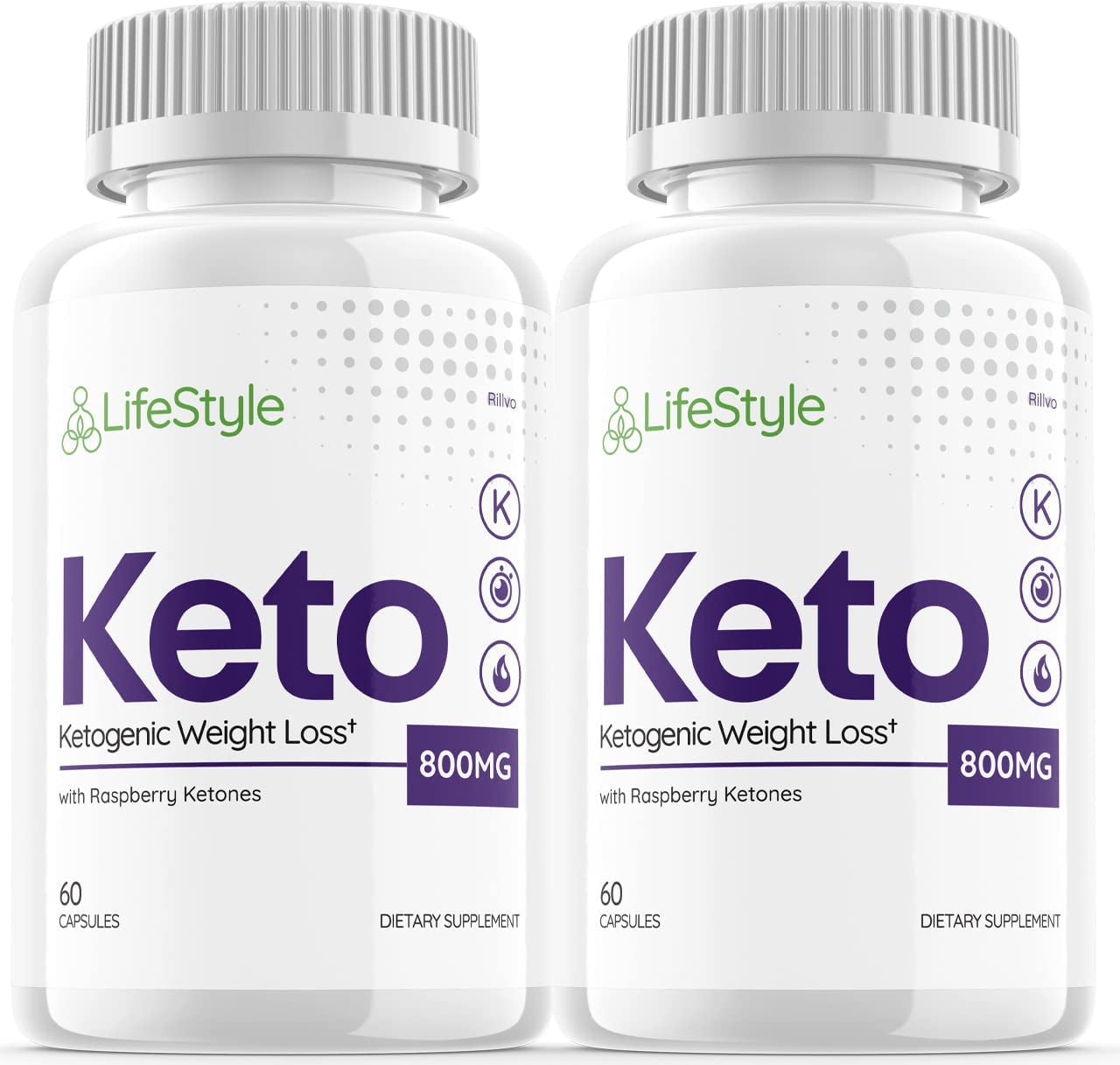 (2 Pack) Lifestyle Keto Pills Life Style Ketogenic (120 Capsules)