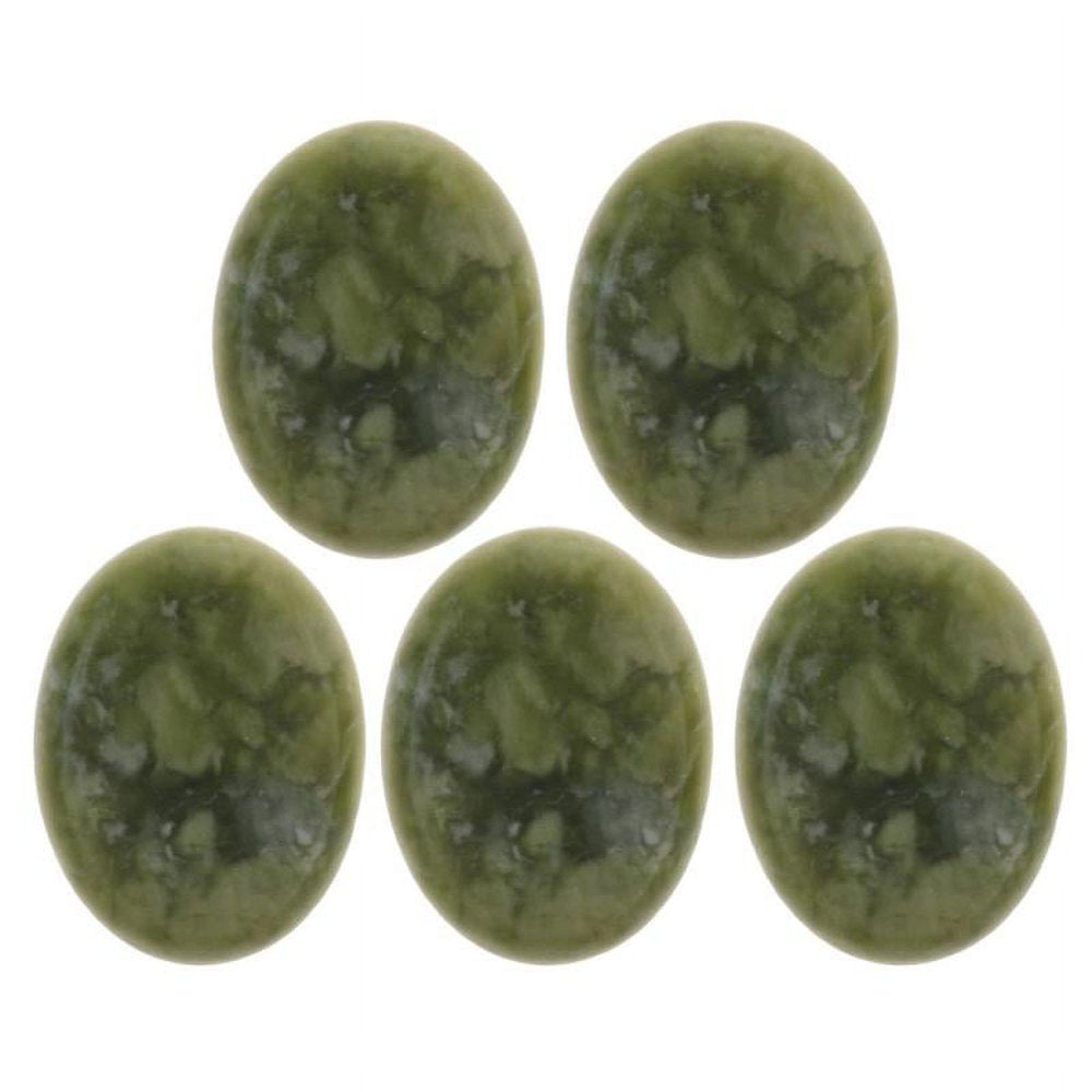 5 Pieces of Jade Massage Stones, Hot Stone for Massaging the Face, Back, Legs and the Whole Body