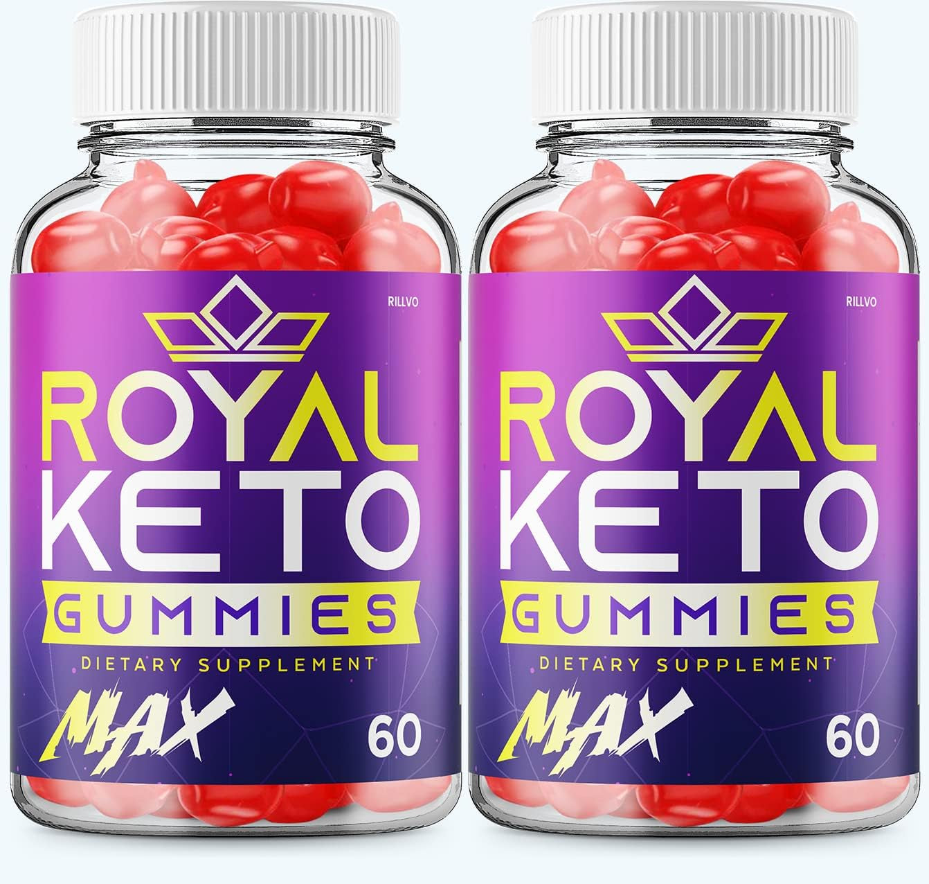 (2 Pack) Royal Max Keto Gummies Advanced Formula Royal Keto ACV Gummies Apple Cider Vinegar (120 Gummies)