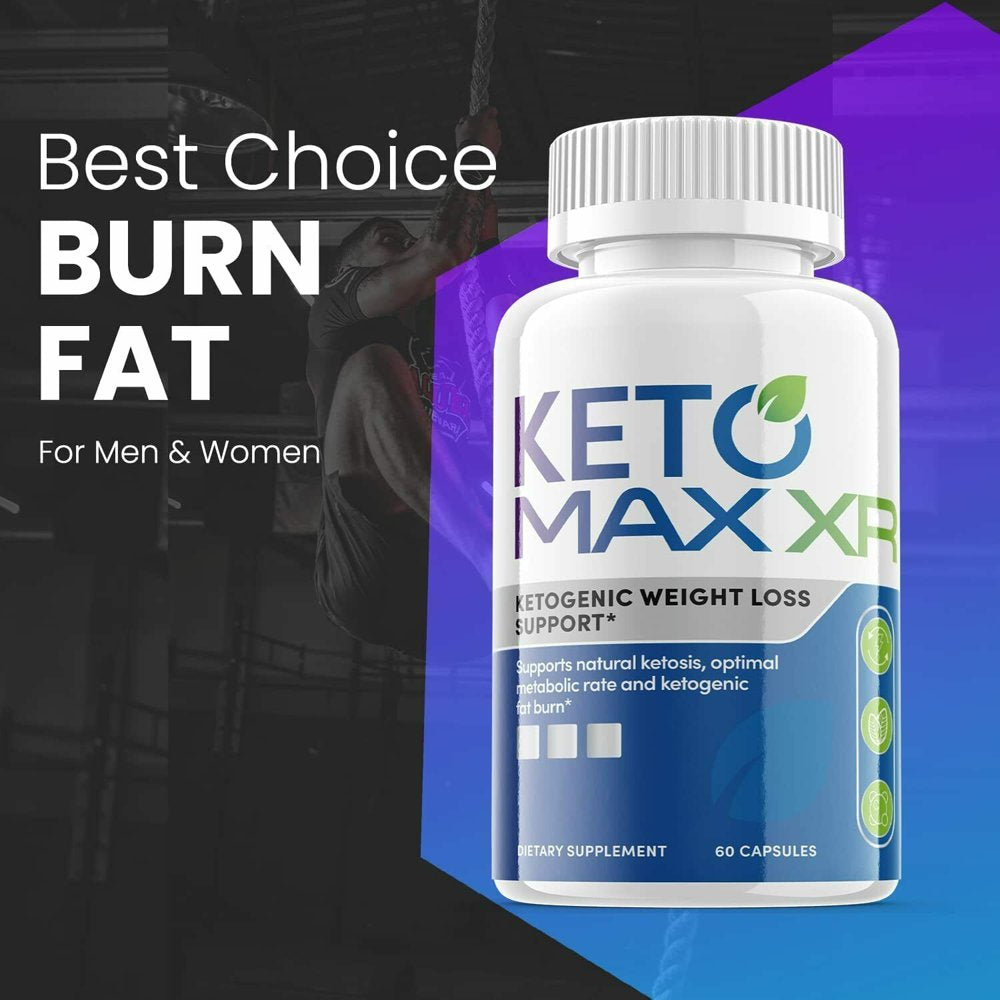 (1 Pack) Keto Max XR - Supplement for Weight Loss - Energy & Focus Boosting Dietary Supplements for Weight Management & Metabolism - Advanced Fat Burn Raspberry Ketones Pills - 60 Capsules