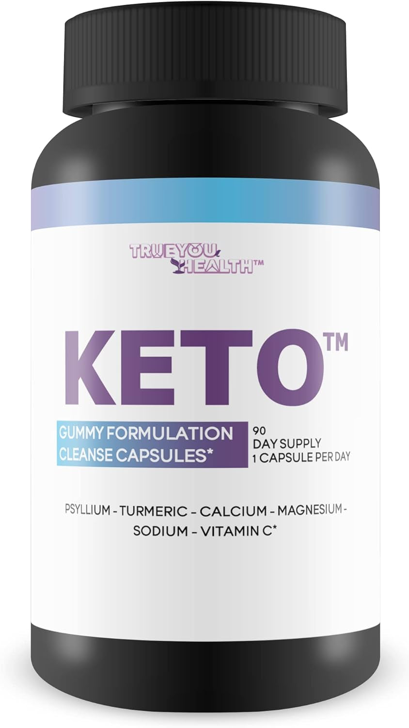 3X Keto Gummy Formulation Cleanse Capsules 90 Day Supply 1 Capsule per Day - Help Detox Cleanse Waste & Toxins with Keto Apple Cider Vinegar Cleanse - Contains Calcium, Magnesium, Psyllium Cleanse