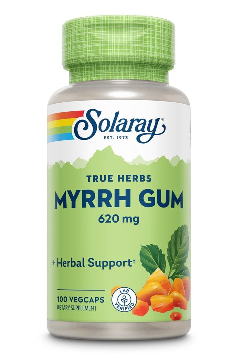 Solaray Myrrh Gum -- 620 Mg - 100 Vegetarian Capsules