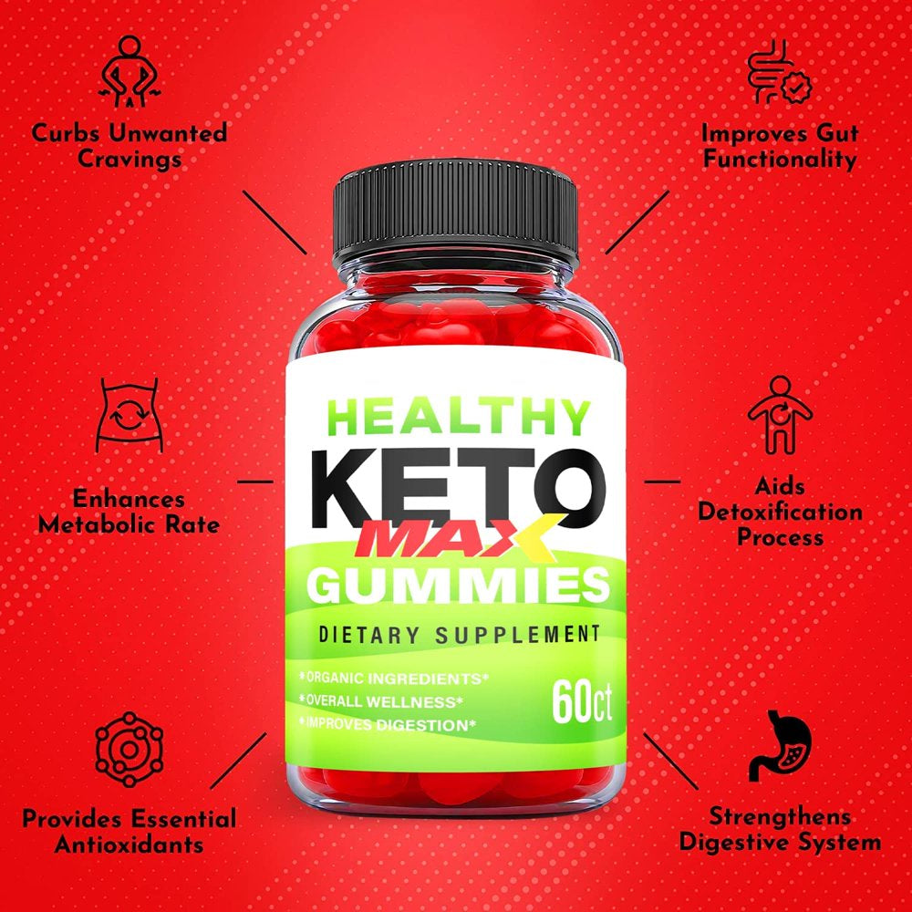 (5 Pack) Healthy Max Keto ACV Gummies - Supplement for Weight Loss - Energy & Focus Boosting Dietary Supplements for Weight Management & Metabolism - Fat Burn - 300 Gummies