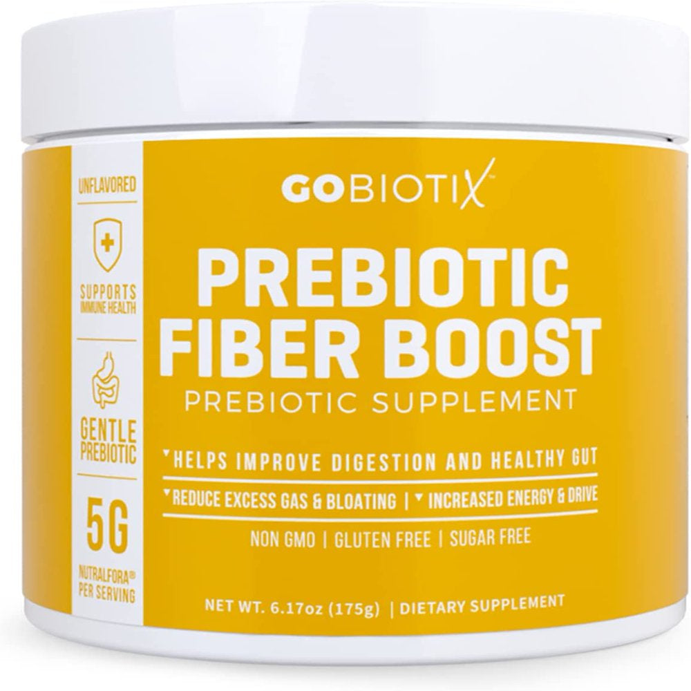 GOBIOTIX Prebiotic Fiber Powder Supplement - Supports Digestive Health & Regularity - Fiber Gummies & Pills Alternative - Gluten & Sugar-Free, Keto, Vegan for Adults - 35 Servings (1 Pack) 35 Servings (Pack of 1)