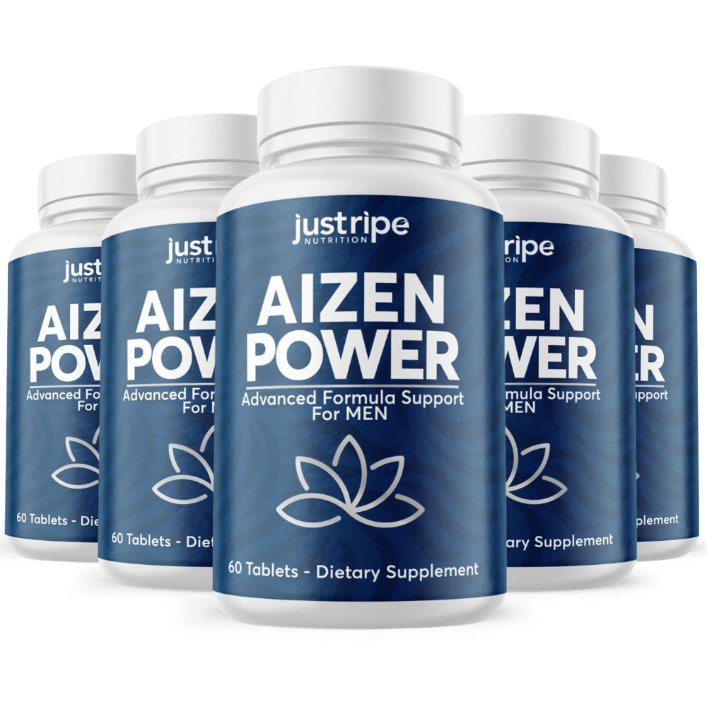 5 Pack Aizen Power Male Supplement for Drive & Energy 60Ct