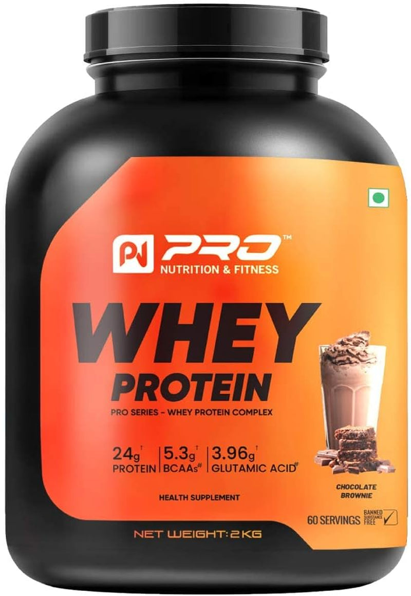 Admart USA Fomulated Whey Protein Powder, 24G Protein, 5.3G BCAA, 3.96G Glutamine – 60 Servings (Chocolate Brownie)