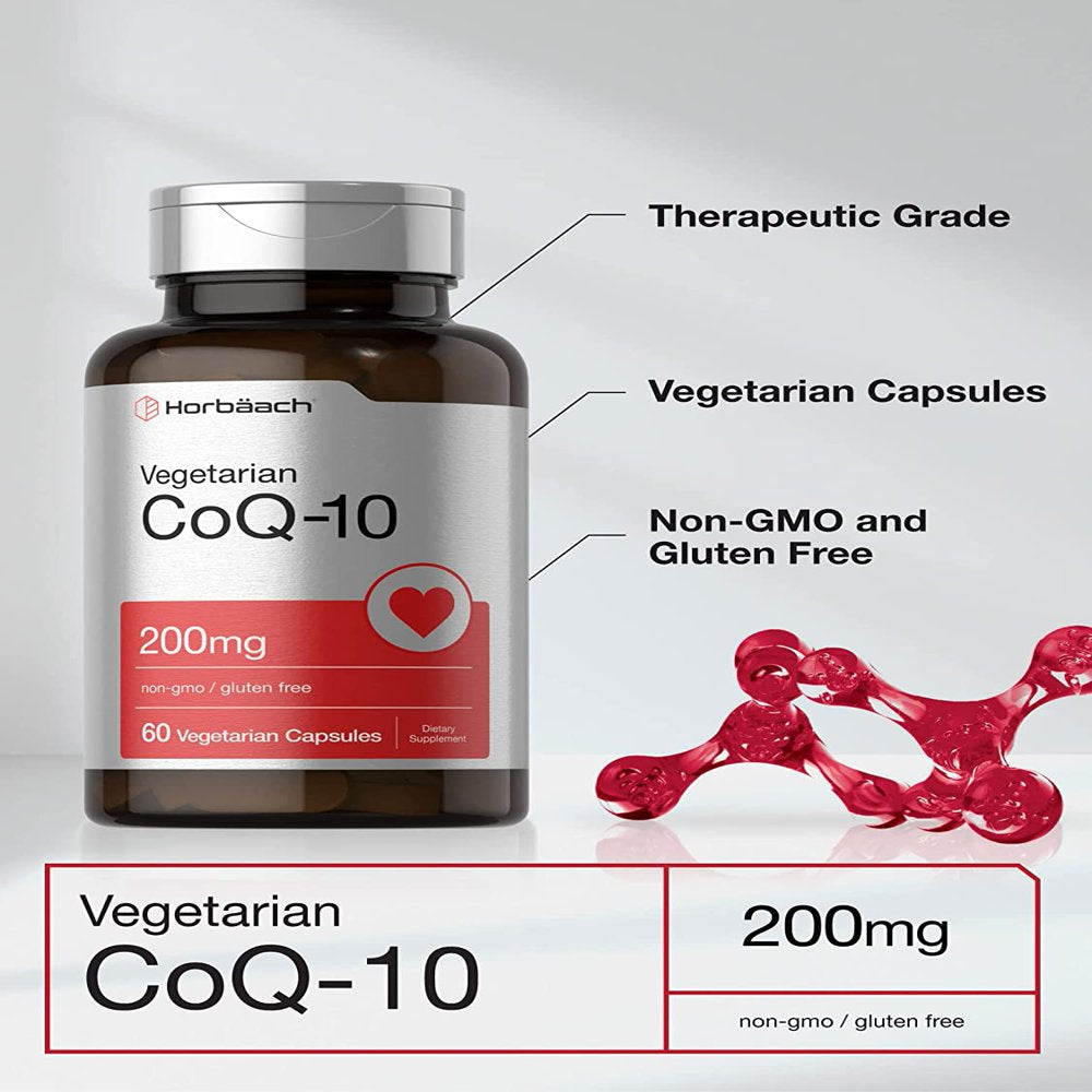 Coq10 | 200Mg | 60 Vegetarian Capsules | by Horbaach