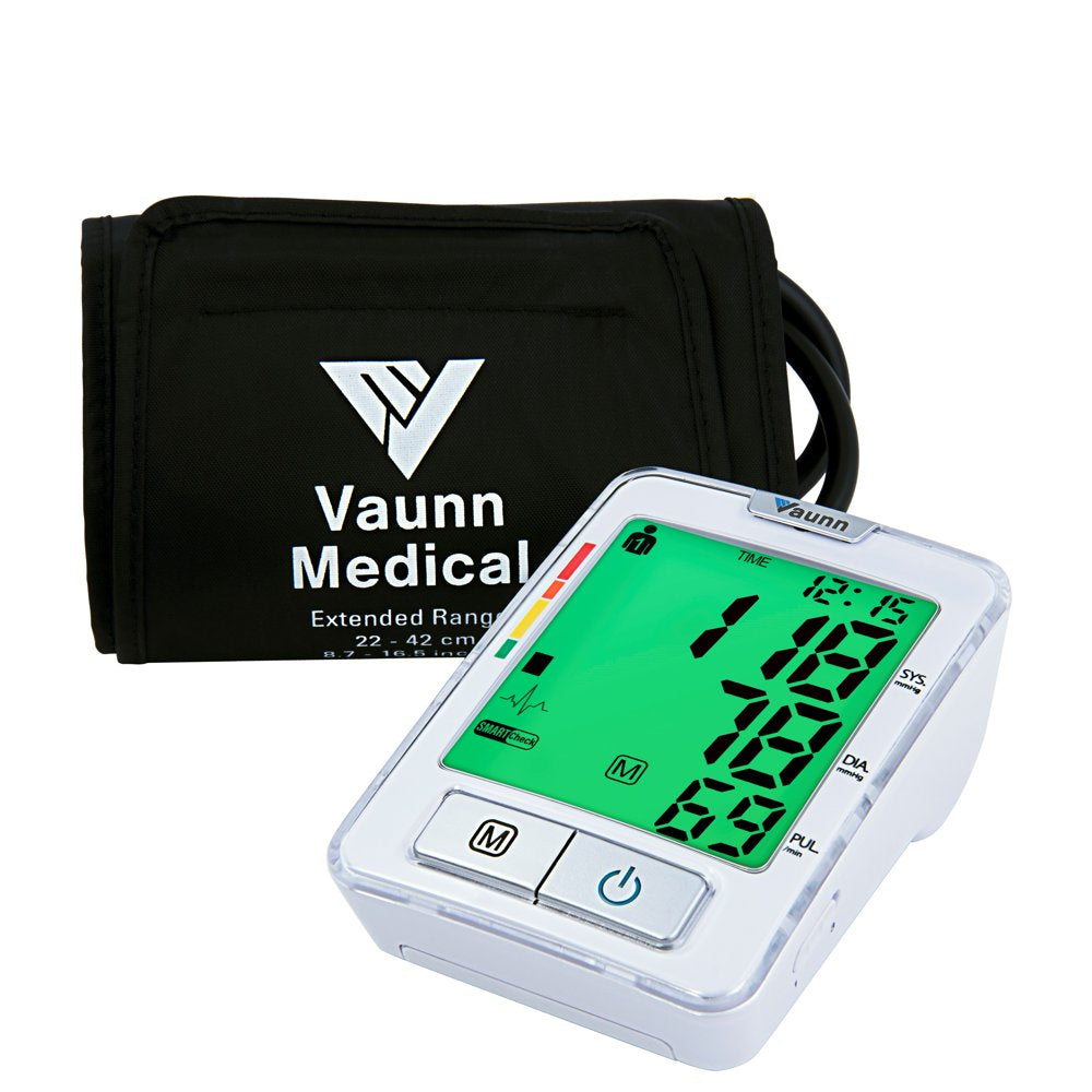 Vaunn Medical Automatic Upper Arm Blood Pressure Monitor (BPM) with Cuff