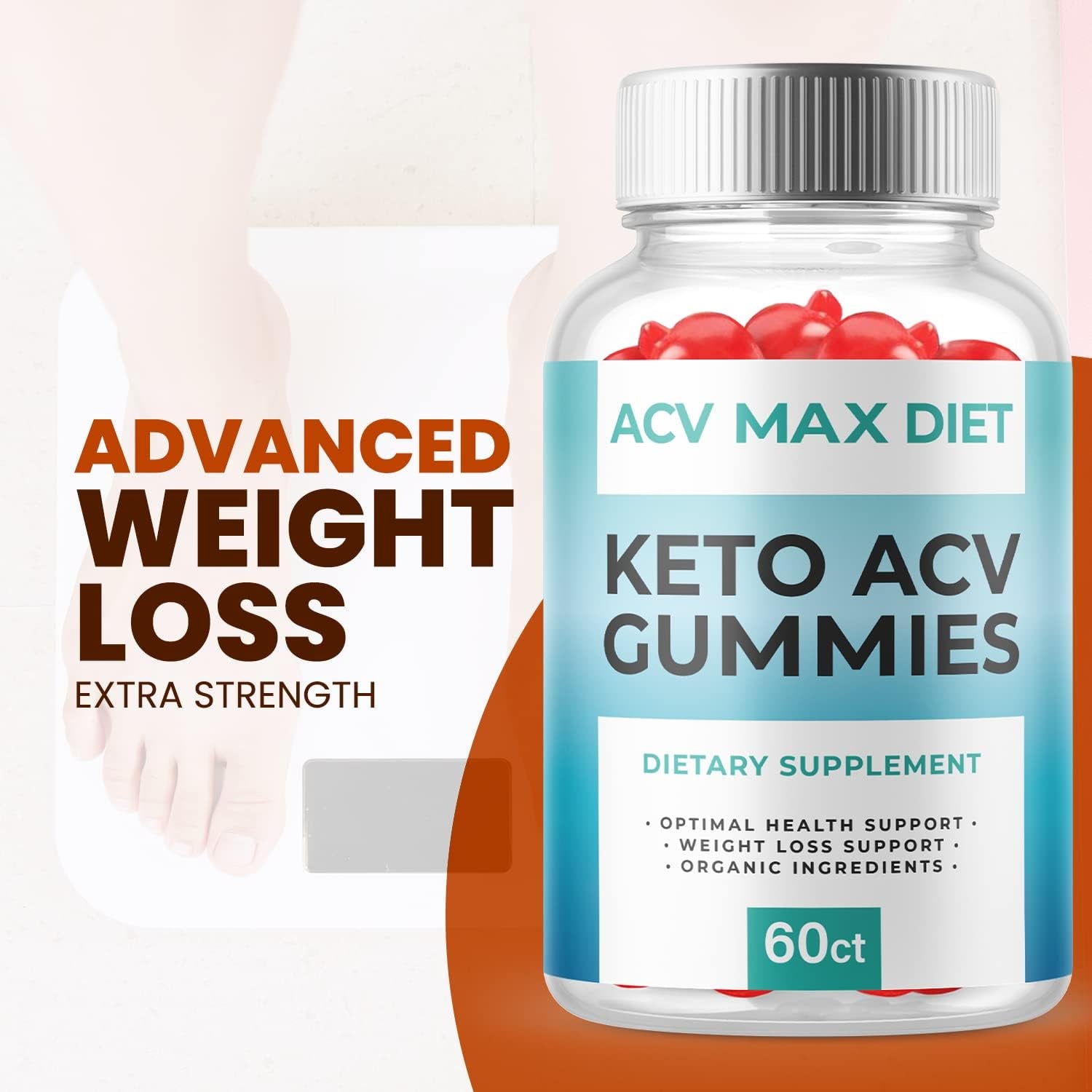 ACV Max Diet Keto Gummies - ACV Max Diet Gummies with Apple Cider Vinegar, ACV Max Diet Keto Gummies with ACV for Ketosis - Vegan, Non GMO - Advanced Formula Ketogenic (3 Pack)