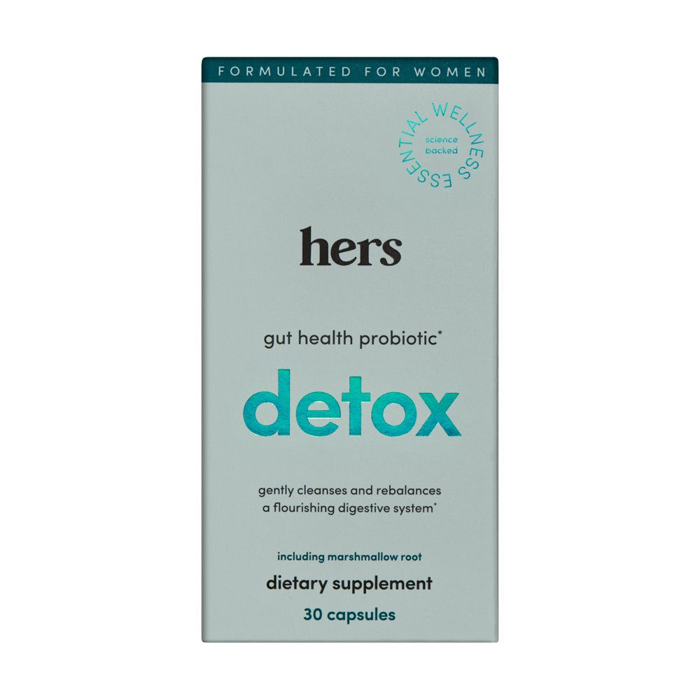 Hers Detox Gut Health Probiotic Supplement for Women, 30 Count