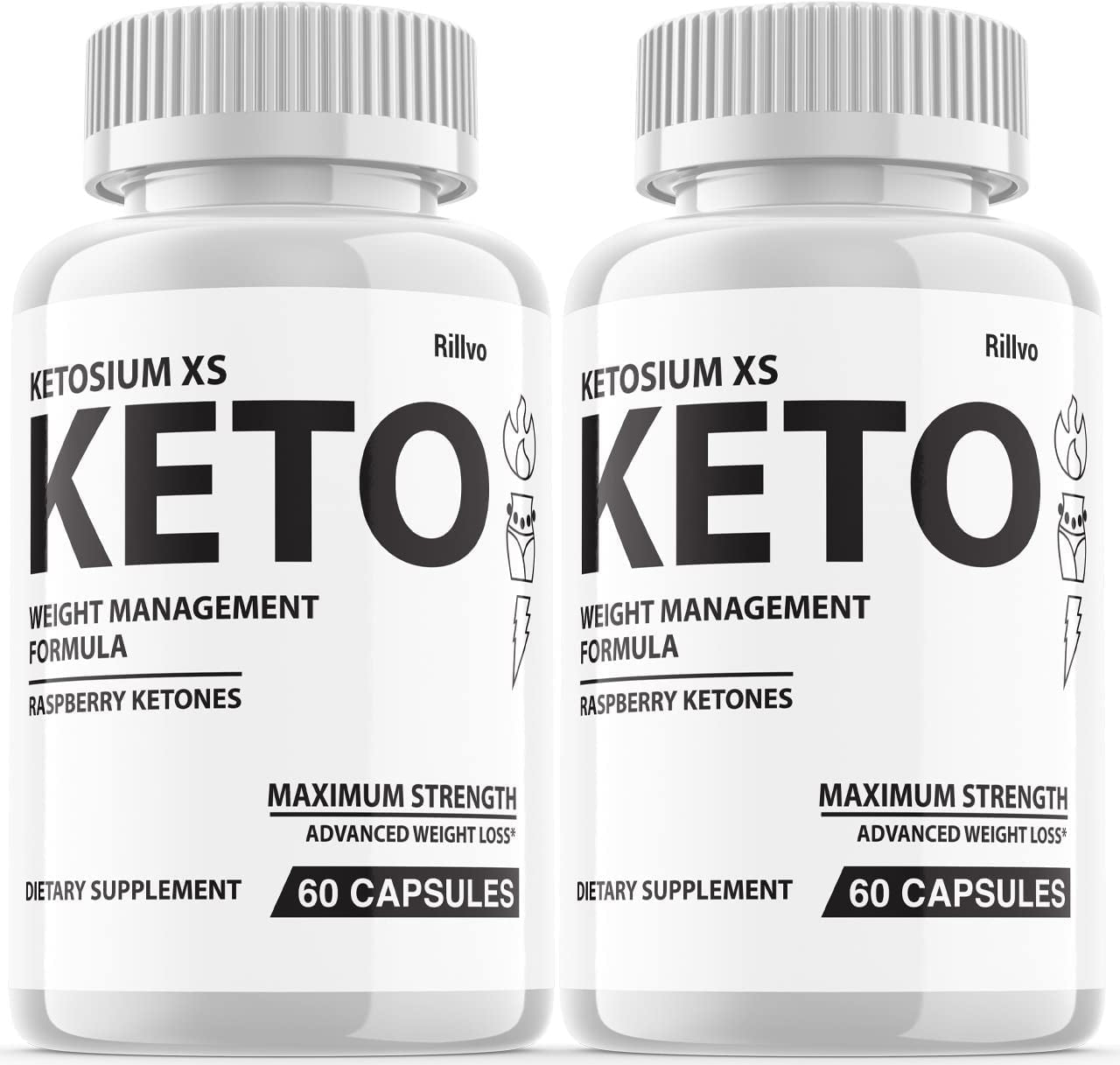 (2 Pack) Ketosium XS Weight Management Formula 800Mg Advanced Formula (120 Capsules)