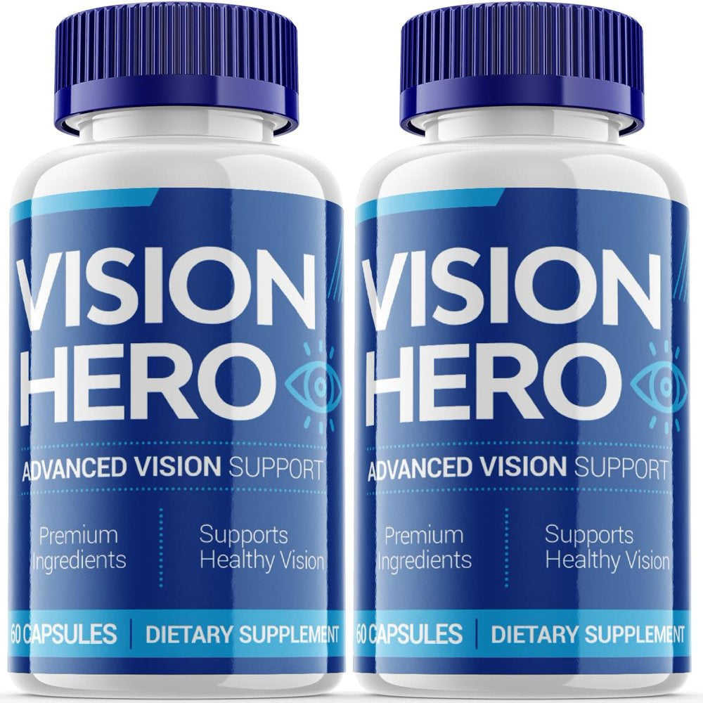 (2 Pack) Vision Hero - Revolutionary Advanced Vision Matrix Formula - Supports Healthy Vision - Dietary Supplement for Eyes Sight - 120 Capsules