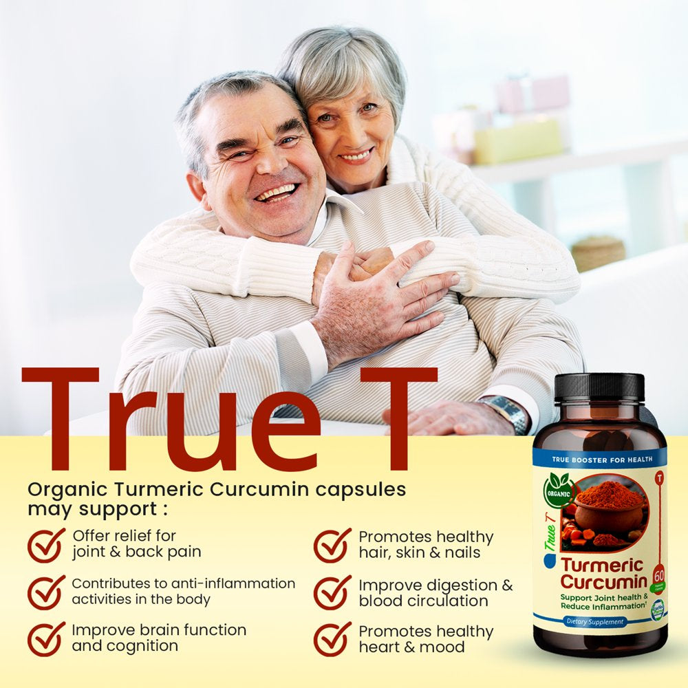 Truemed Turmeric Curcumin Support Joint Health and Reduce Inflammation 1200 Mg 60 Capsules