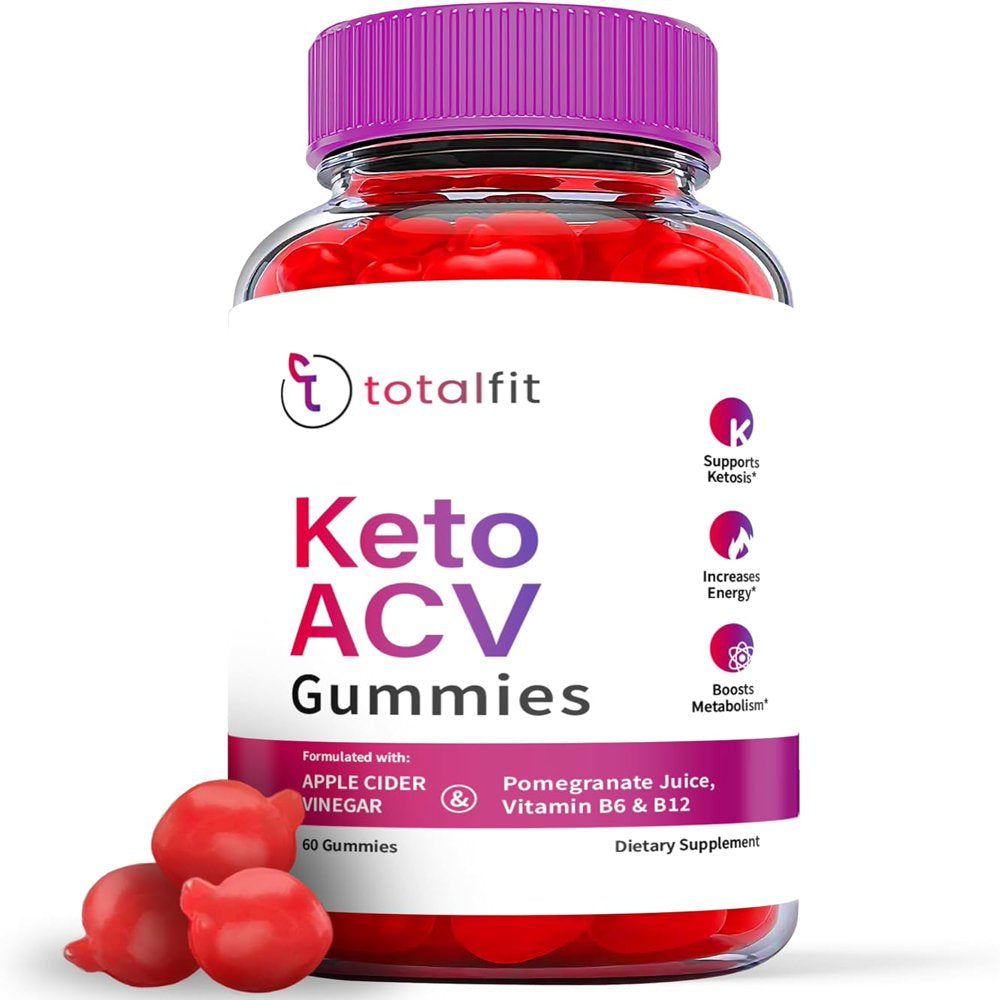 (1 Pack) Total Fit Keto ACV Gummies - Apple Cider Vinegar Supplement for Weight Loss - Energy & Focus Boosting Dietary Supplements for Weight Management & Metabolism - Fat Burn - 60 Gummies