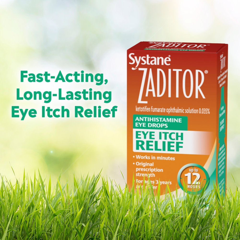 ZADITOR Antihistamine Eye Drops, Allergy Symptom Relief, 5 Ml, Twin Pack