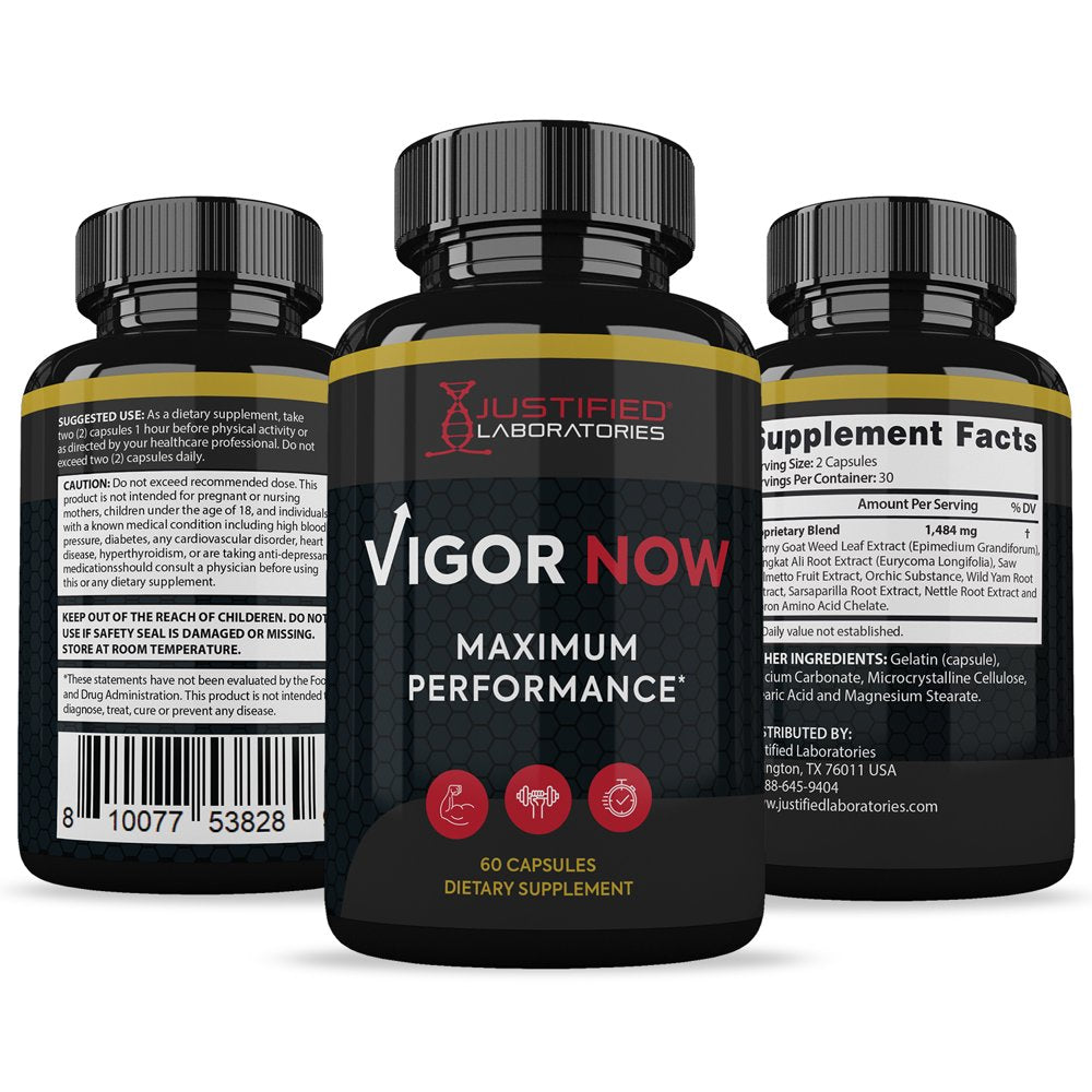 (10 Pack) Vigor Now Max Men’S Health Supplement 1600Mg 600 Capsules