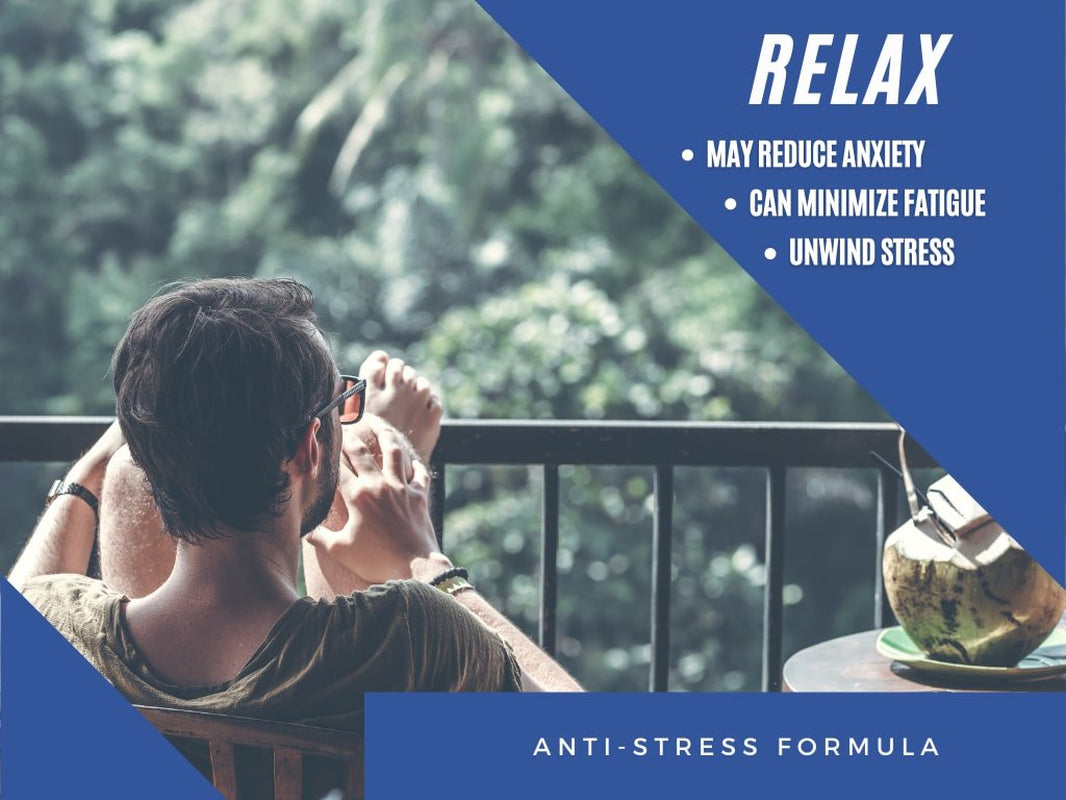 Total Health Relax anti Stress Formula Supplements | Supports Relaxation and Nerve Health | Stress Relief and Calming Pills | Non-Gmo, Gluten Free and Sugar Free - 60 Vegan Capsules