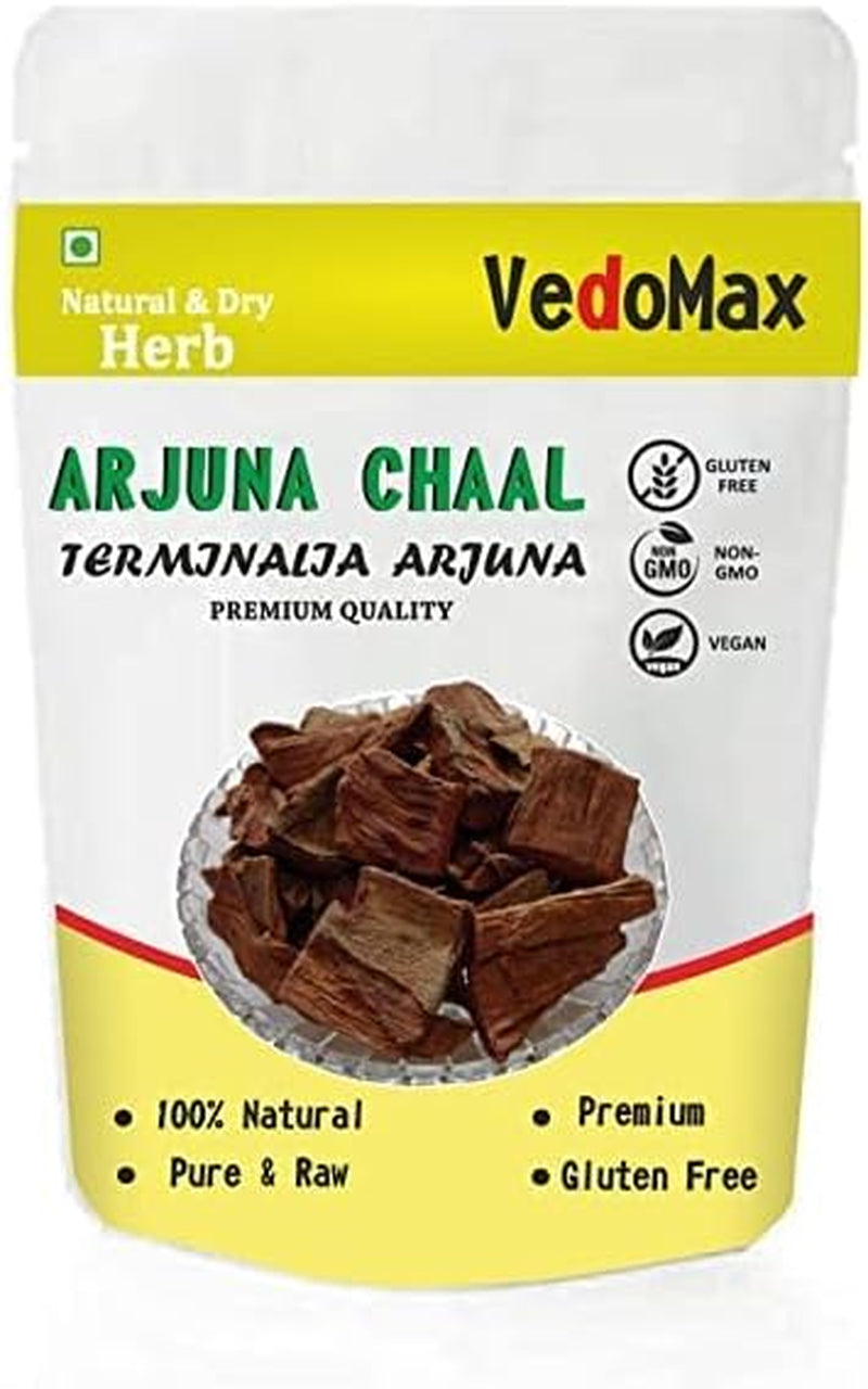 Vedomax Arjun Ki Chaal | Arjun Bark | Arjuna Dry, Terminalia Arjun Bark - 200 Gm