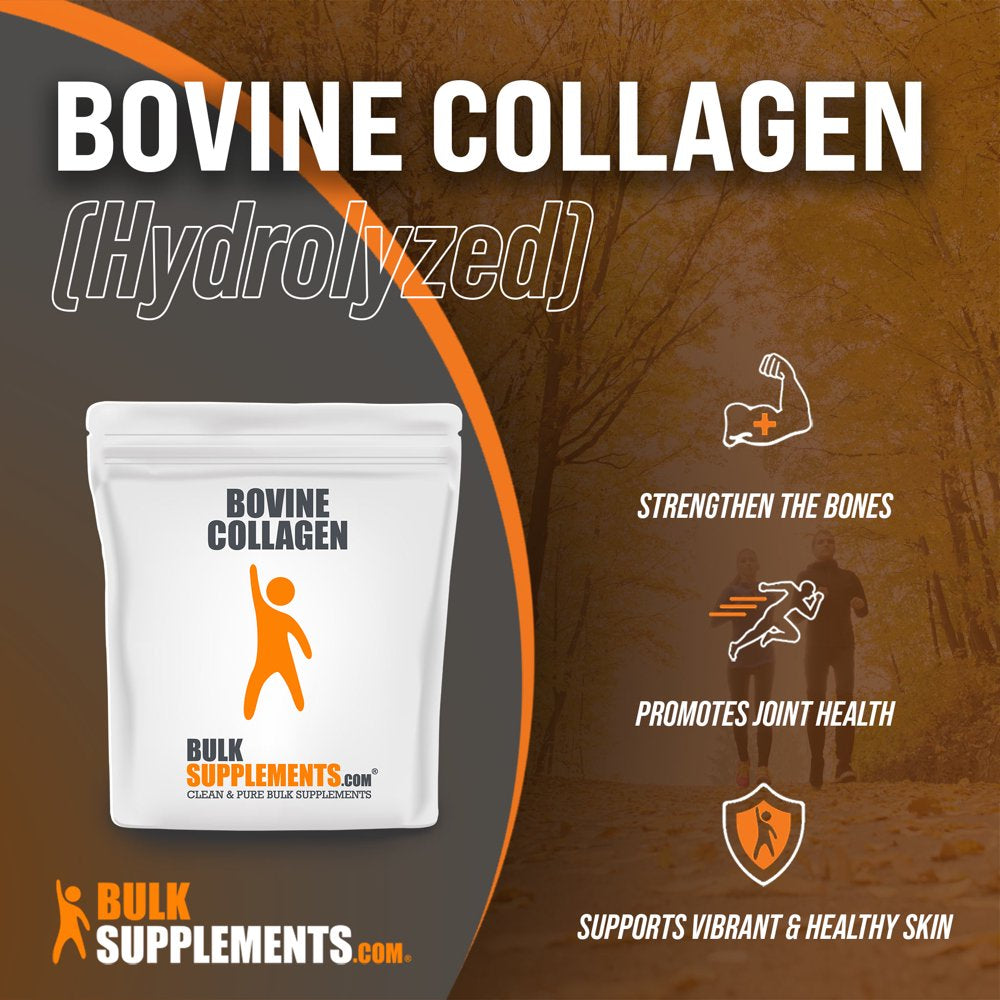 Bulksupplements.Com Hydrolyzed Collagen Bovine Powder, 11G - Stronger Ligaments (100 Grams)