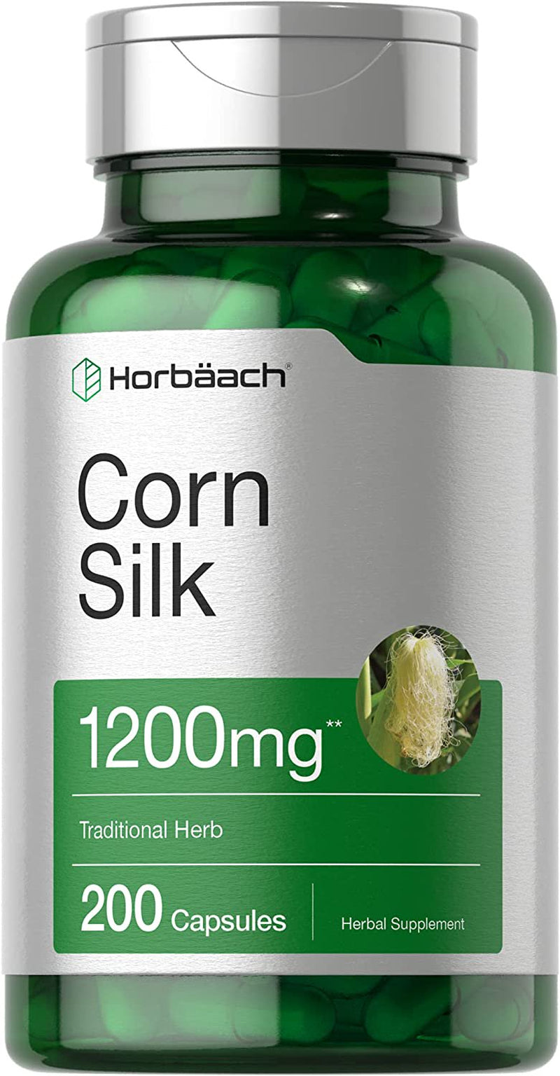 Corn Silk Extract | 1200Mg | 200 Capsules | by Horbaach