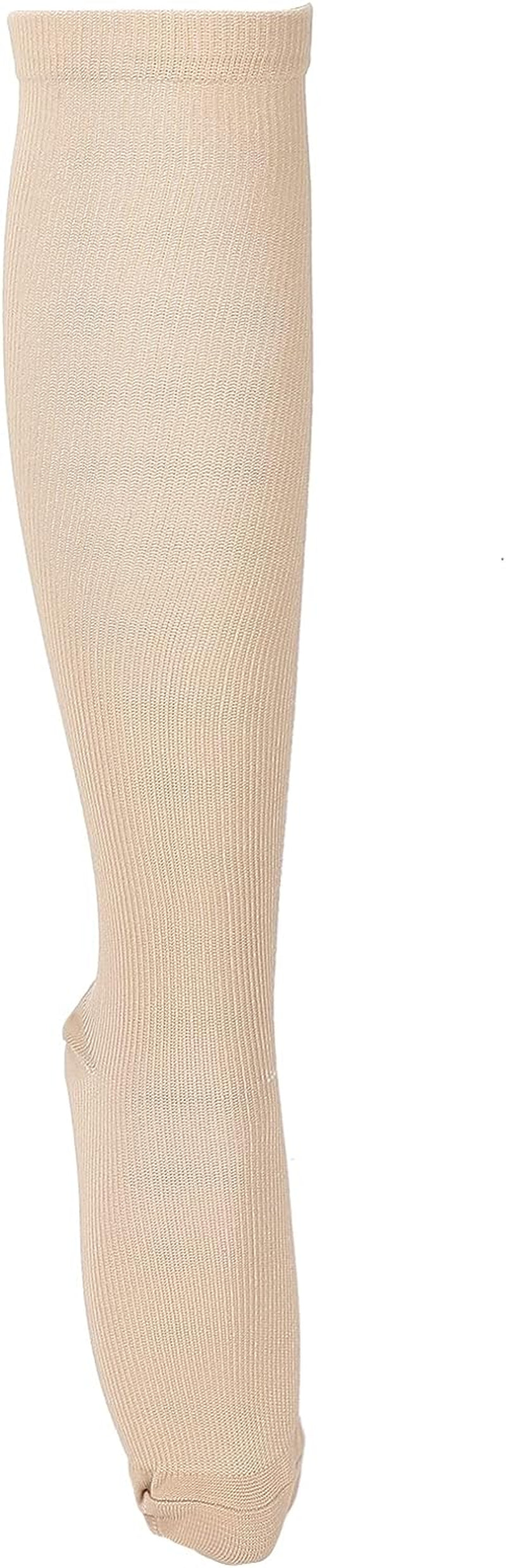 Shanrya Slim Leg Socks, Nylon Reinforced Stitching Compression Stockings Soft Skin‑Friendly for Outdoor Sports for Walk