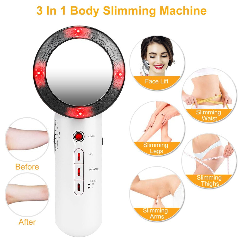 Ultrasonic Body Shaping Machine 3 in 1 Multifunctional EMS Infrared Massager Fat Remover for Belly Waist Leg Arm Skincare