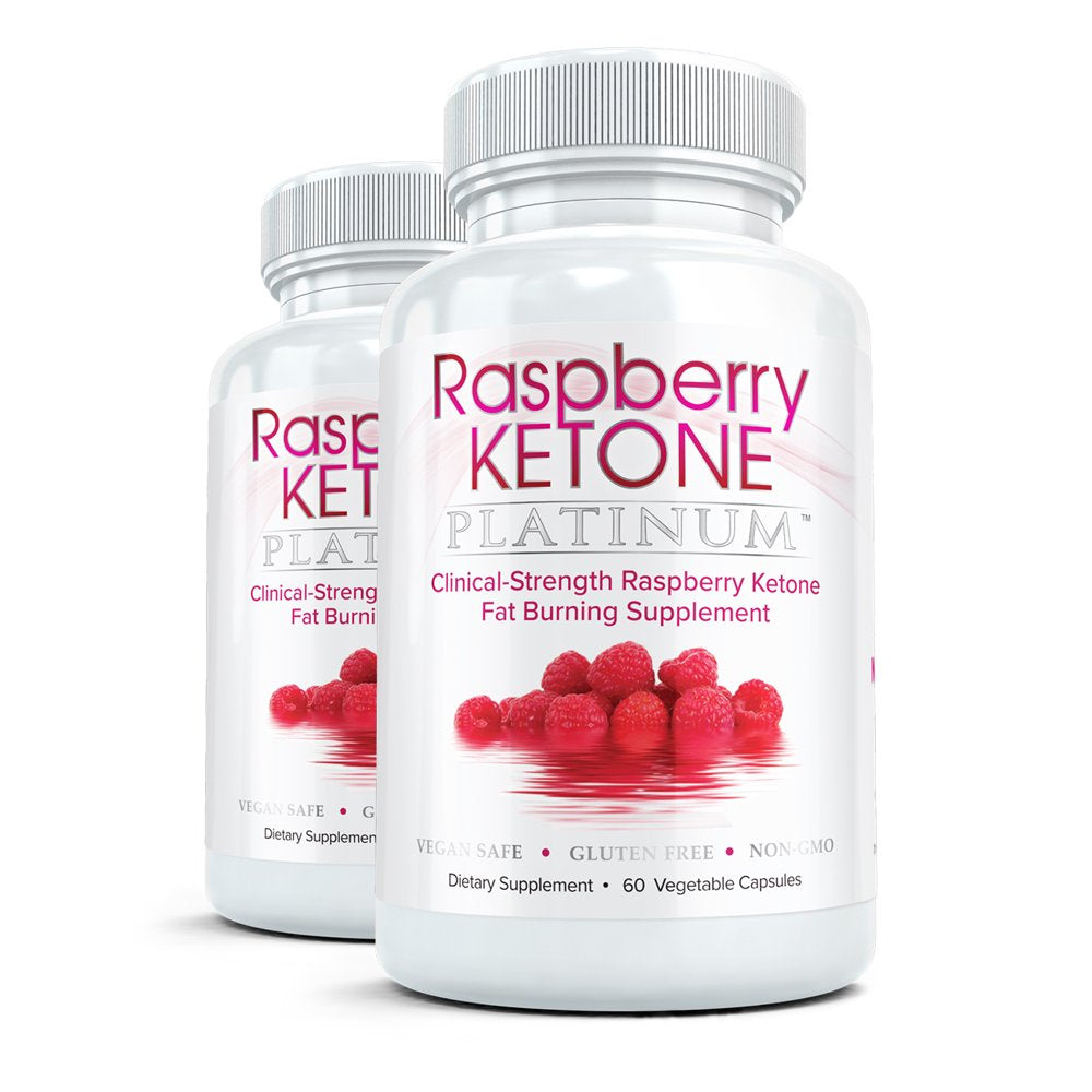 VHN Raspberry Ketone Platinum Natural Fat Burner for Weight Loss, 60 Caps