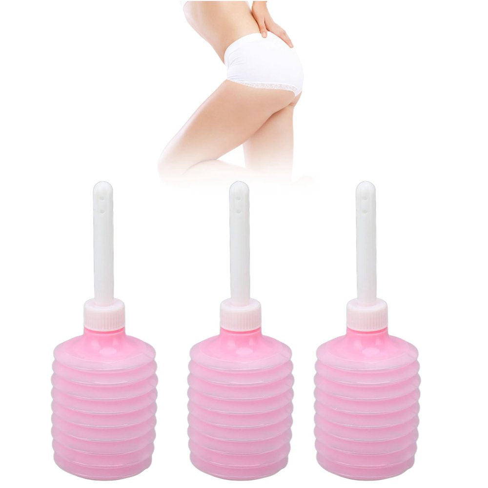 Enema Water Bottle, Flexible Easy to Use Vaginal Douche Bulb 200Ml 10 Pcs Hygienic Soft for Cleansers