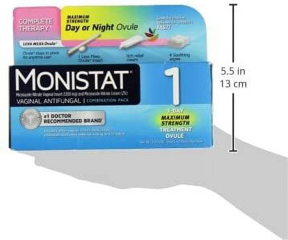 Monistat 1 Vaginal Antifungal Day or Night 1-Day Treatment Combination