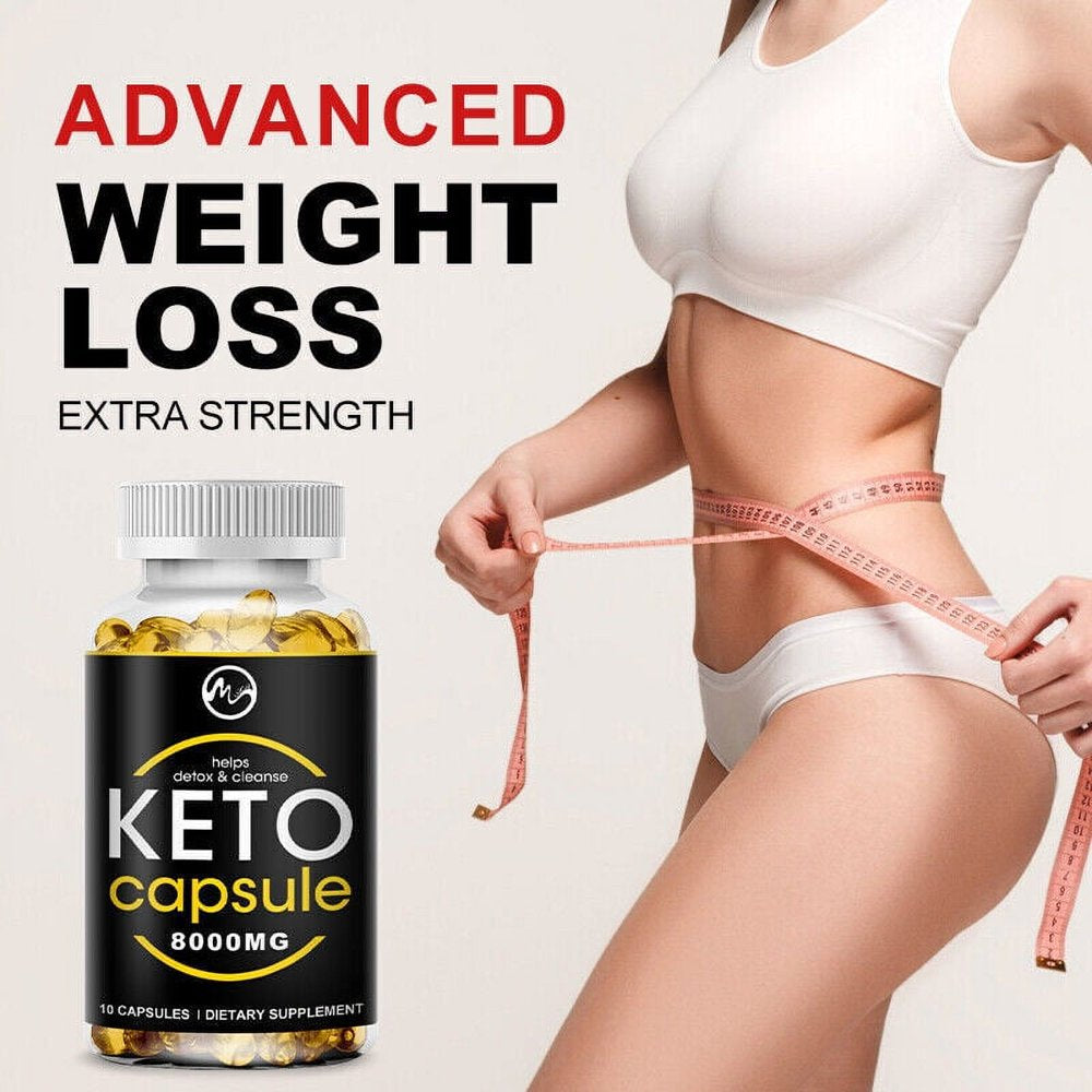 Keto Burn Advanced Weight Loss Fat Burner Diet Pills Ketogenix BHB Ketones 8000 Mg 60 Capsules