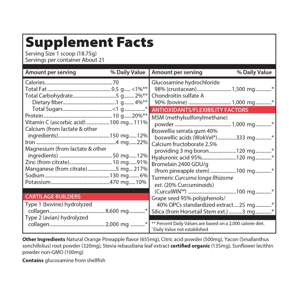 Vibrant Health Joint Vibrance, Version 5.0, Orange Pineapple, 13.7 Oz (388.5 G)