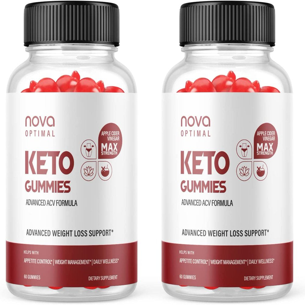 (2 Pack) Nova Optimal Keto Gummies - Supplement for Weight Loss - Energy & Focus Boosting Dietary Supplements for Weight Management & Metabolism - Fat Burn - 120 Gummies