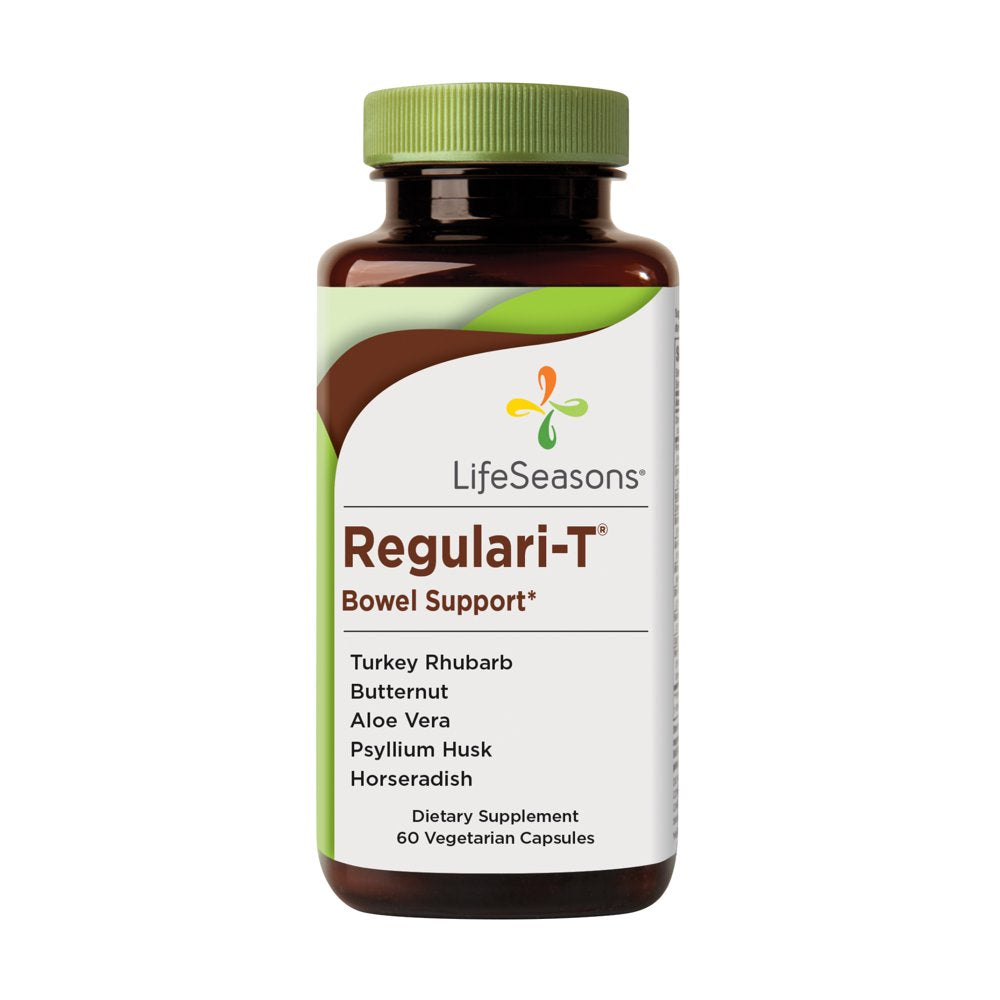 Regulari-T, Bowel Support, 60 Veg Capsules, Lifeseasons