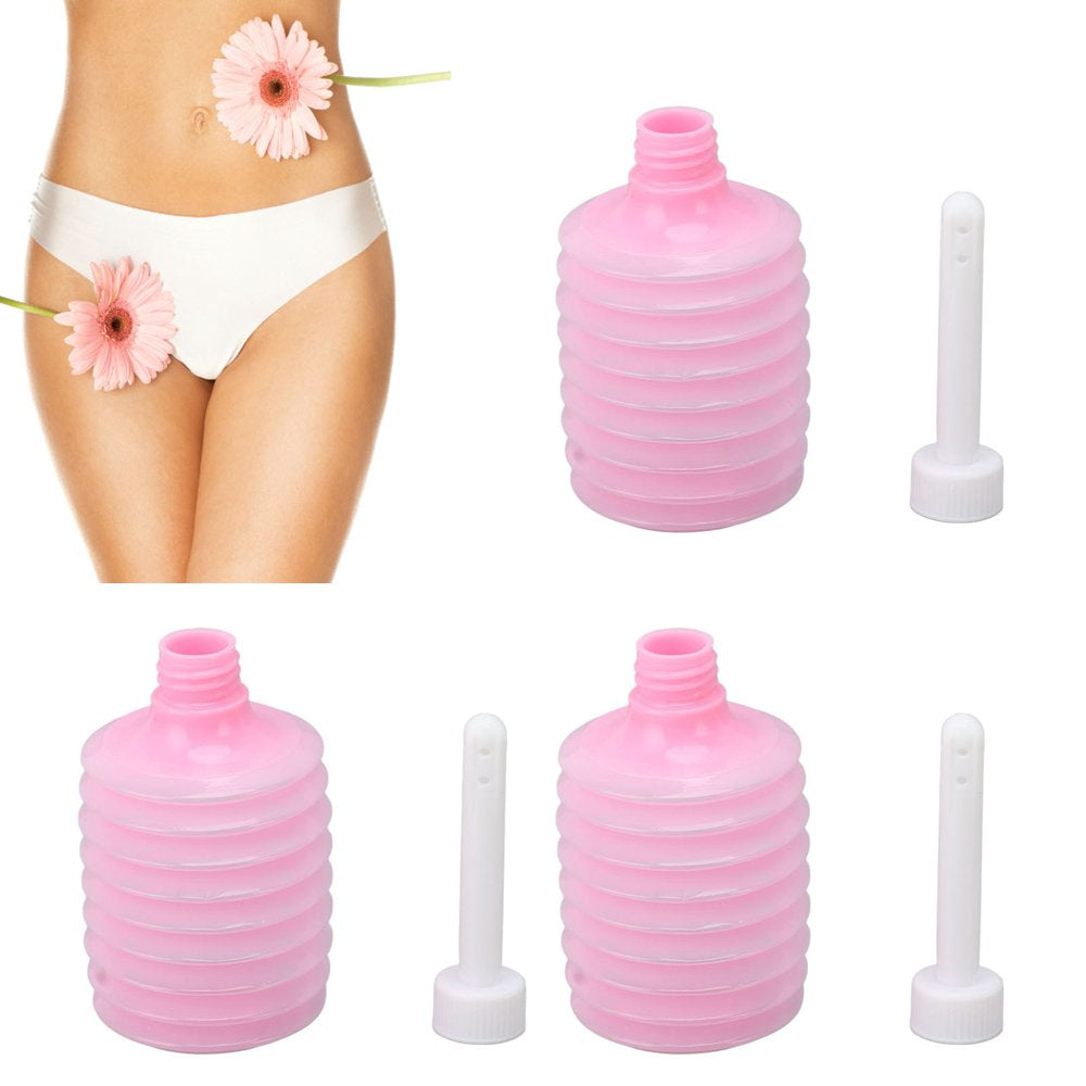 Enema Water Bottle, Flexible Easy to Use Vaginal Douche Bulb 200Ml 10 Pcs Hygienic Soft for Cleansers