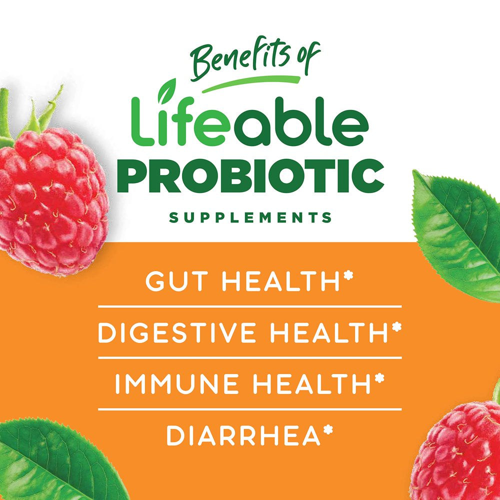 Lifeable Probiotics for Men - 10 Billion CFU - 90 Gummies