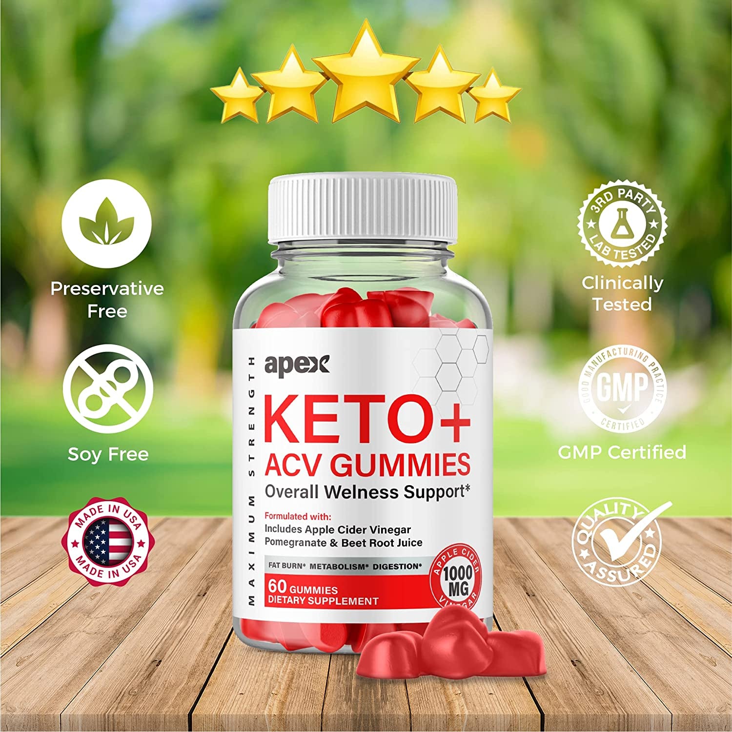 (3 Pack) Apex Keto Gummies Apex Keto ACV Gummies Advanced Formula Apex Keto Apple Cider Vinegar Gummies Gummy Ss (180 Gummies)