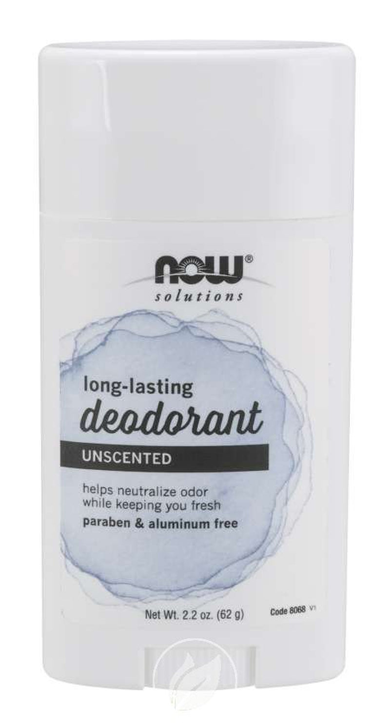 NOW Solutions Long-Lasting Deod Stick Unscented 2.2 Oz