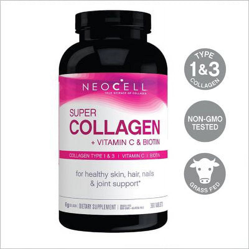 Neocell Super Collagen Nail & Hair Health+ Vitamin C & Biotin (360Ct.)