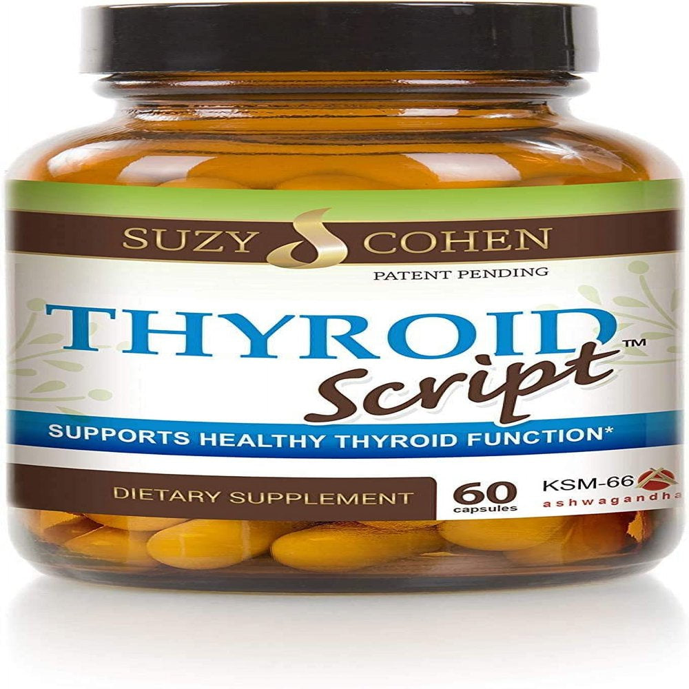 Thyroid Script Supplement - Supports Healthy Thyroid, T3 Activation, Immunity - Adrenal and Energy Function - by Suzy Cohen