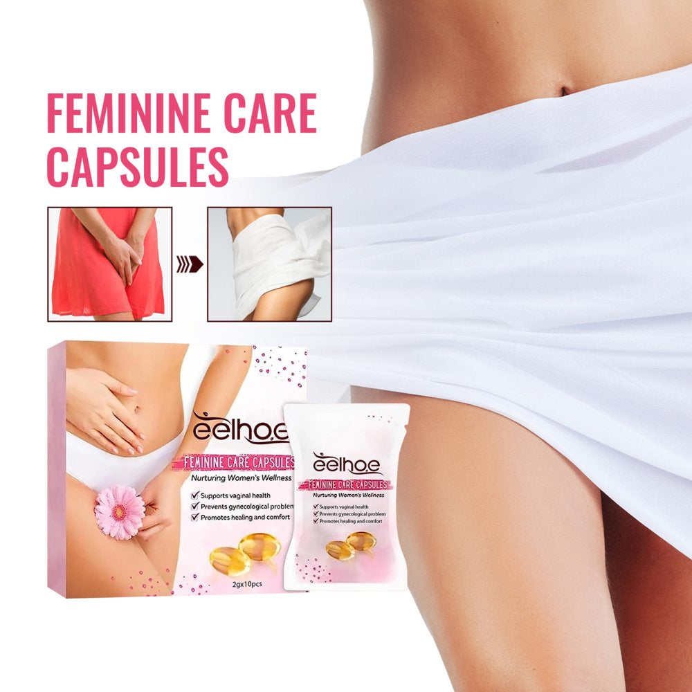 10Pcs Feminine Care Capsules Supports Vaginal Health Capsules for Healthy Firm Girly Pink Vagina