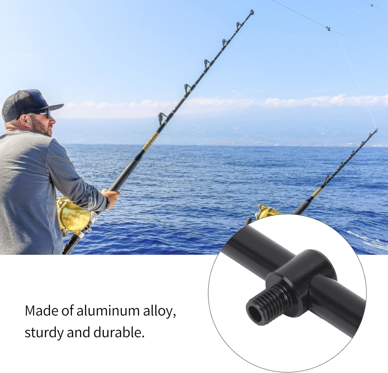 Alloy Buzz Bar, Fishing Rod Buzz Bar 2 Heads Fishing Rod Alarm Fishing Accessories for Fishing Accessories