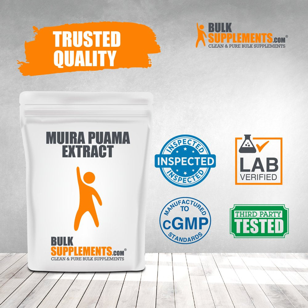 Bulksupplements.Com Muira Puama Extract - Brain Booster Energy (100 Grams)