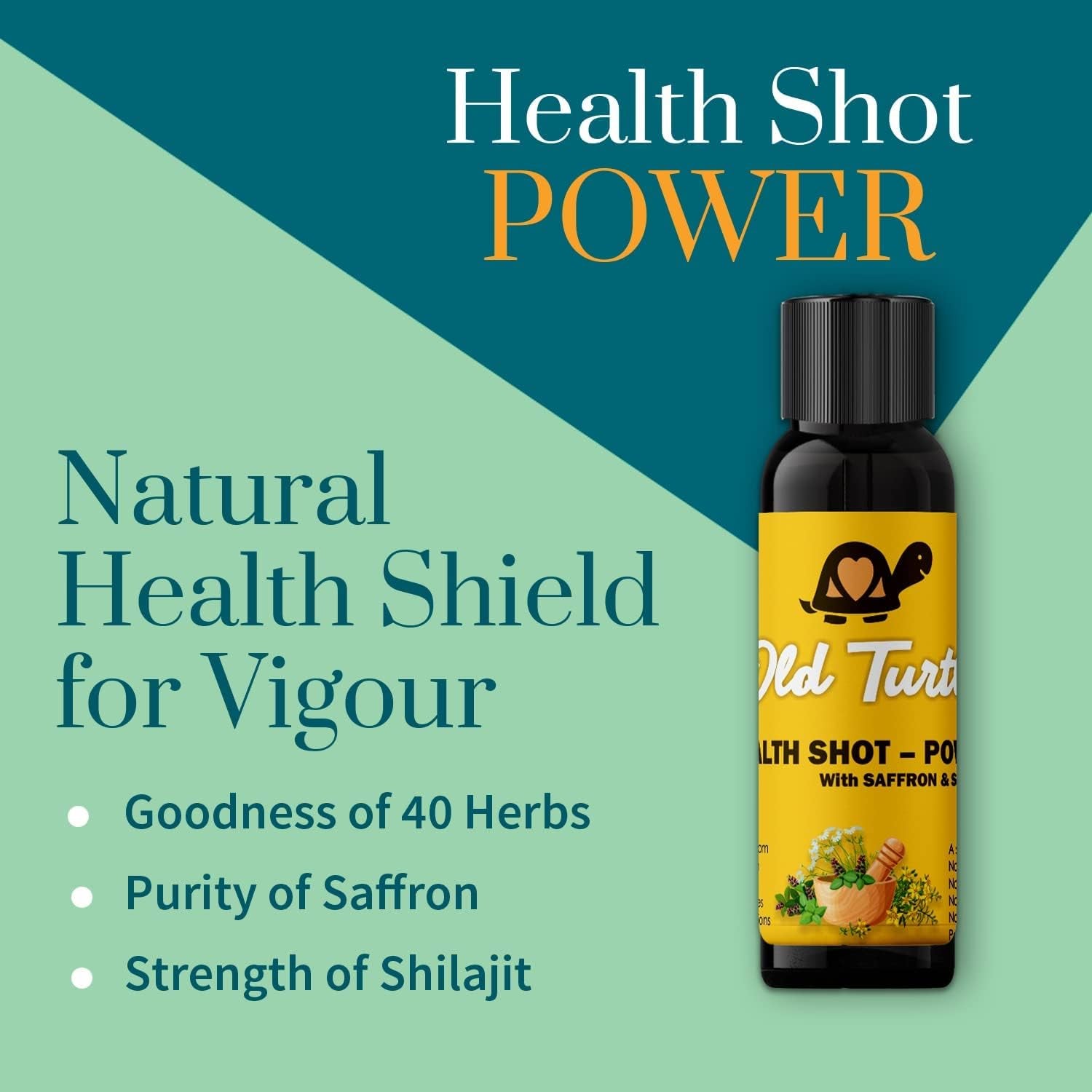 Verem Health Shot - Power | Immunity Booster | Amps up Metabolism | Strengthens Body Processes | Herbal Ayurvedic Drink | Natures Armour in a Shot