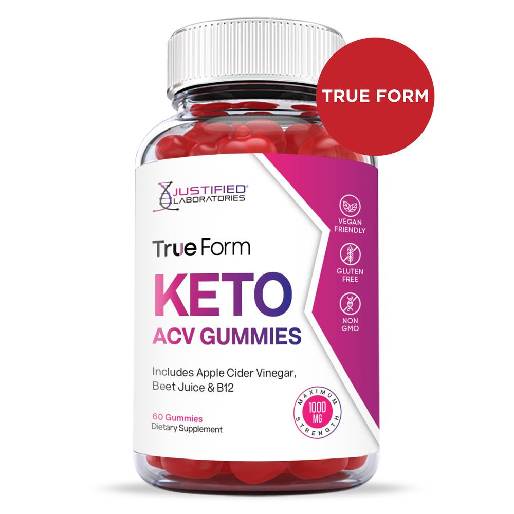 (2 Pack) True Form Keto ACV Gummies 1000MG Dietary Supplement 120 Gummys