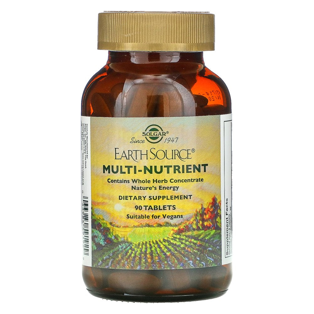 Solgar - Earth Source Multi-Nutrient Providing Whole Food Concentrates - 90 Tablets